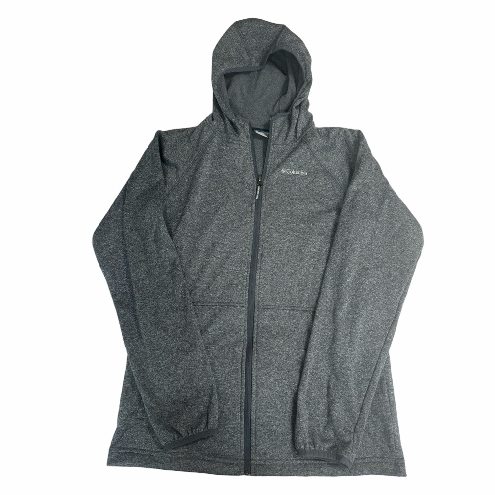 Columbia Charcoal Heather Zip-Up Jacket Coat Youth Boy 18-20 XL Spring Fall